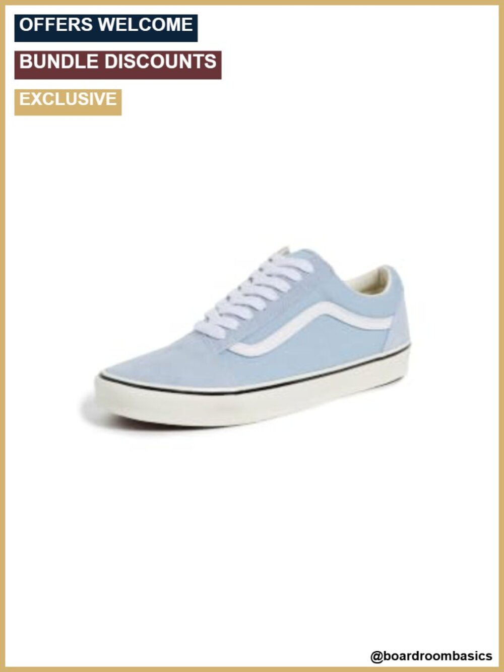 Vans Old Skool Sneakers Rubber Sole Suede Trim